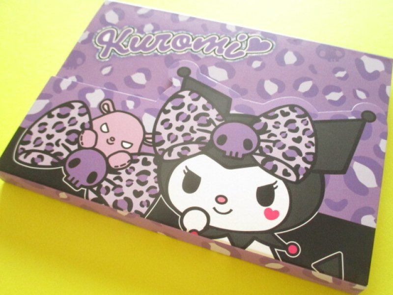 Photo1: Kawaii Cute Die-Cut Large Memo Pad Gal Art Sanrio *Kuromi (307934) (1)
