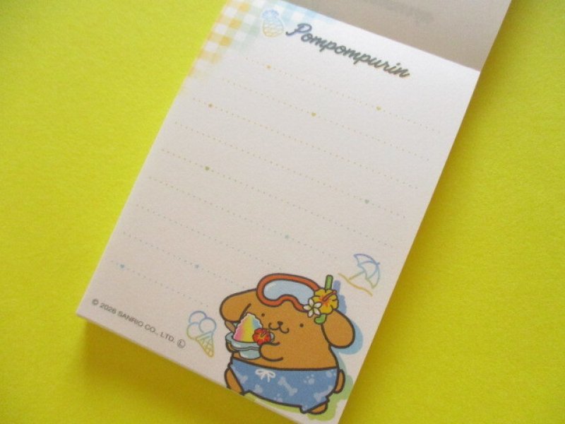Photo1: Kawaii Cute Mini Memo Pad POMPOMPURIN Sanrio *Tropical (139709)