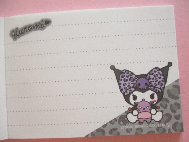 Photo2: Kawaii Cute Mini Memo Pad Gal Art Sanrio *Kuromi (307932）