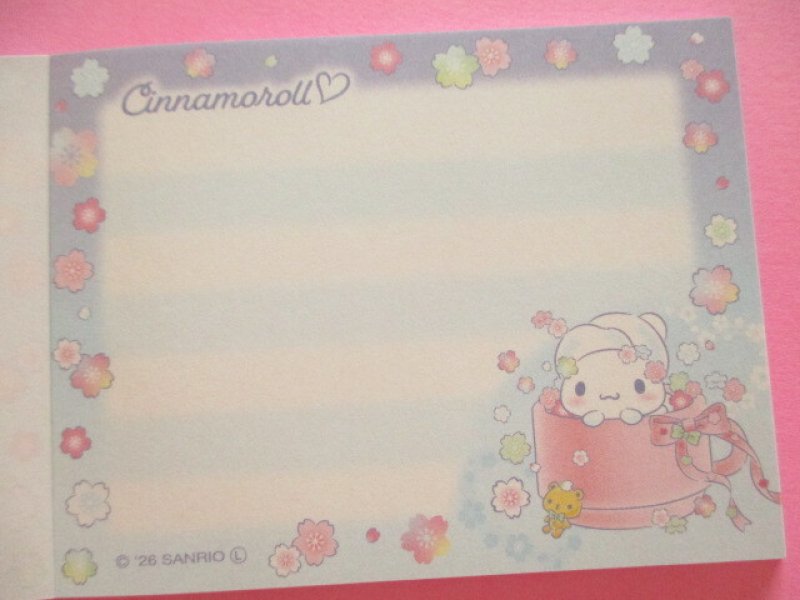 Photo2: Kawaii Cute Mini Memo Pad Sanrio *Cinnamoroll (Sakura Magic 417758)