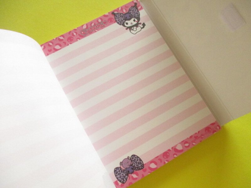 Photo1: Kawaii Cute Die-Cut Large Memo Pad Gal Art Sanrio *Kuromi (307934)