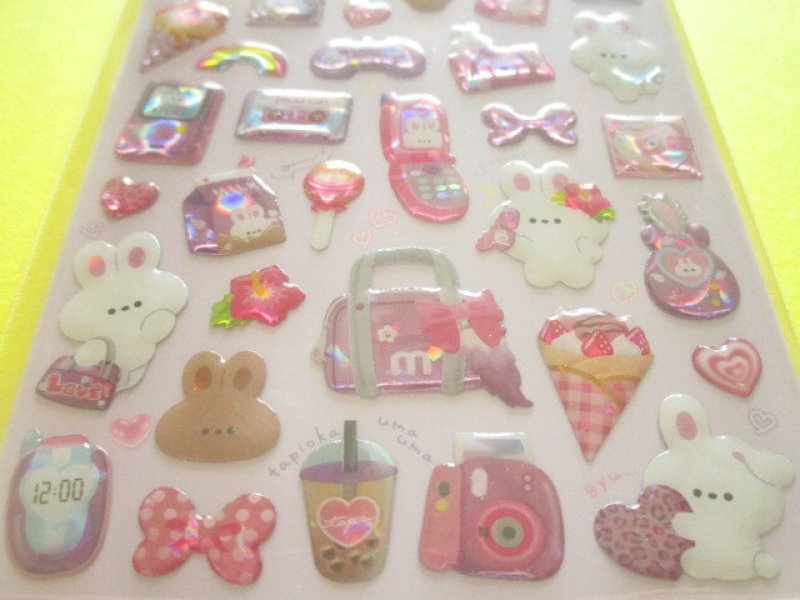 Photo2: Kawaii Cute Collectholic Stickers Sheet Q-LiA *Purple (01168)