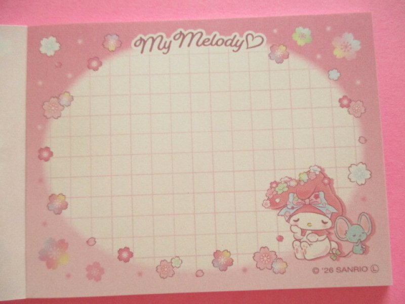 Photo2: Kawaii Cute Mini  Memo Pad Sanrio *My Melody (Sakura Magic 417734)