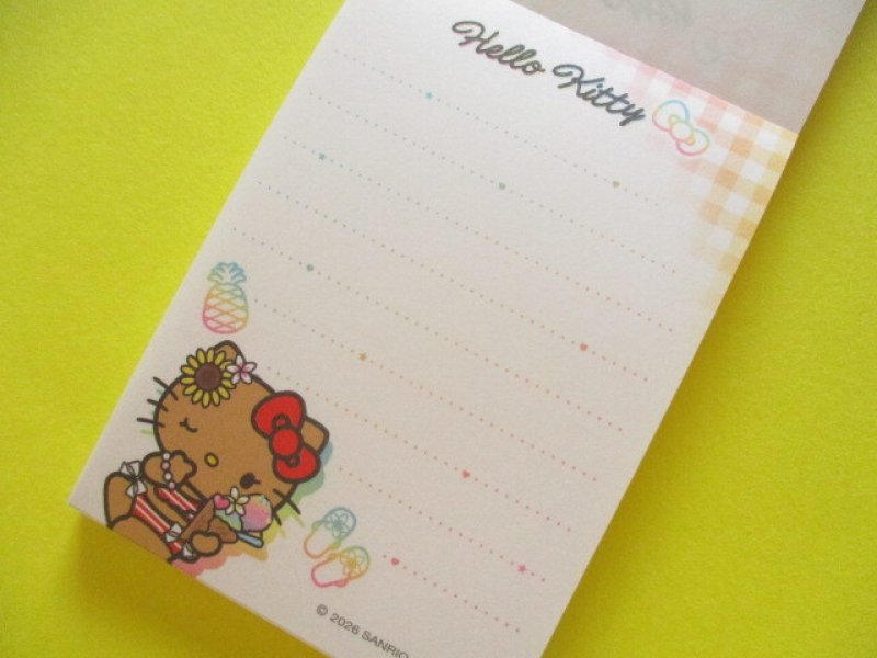 Photo1: Kawaii Cute Mini Memo Pad Hello Kitty Red Sanrio *Tropical (139705)