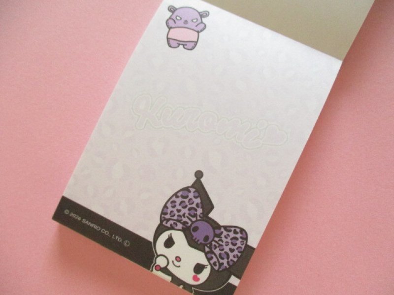 Photo1: Kawaii Cute Mini Memo Pad Gal Art Sanrio *Kuromi (307932）