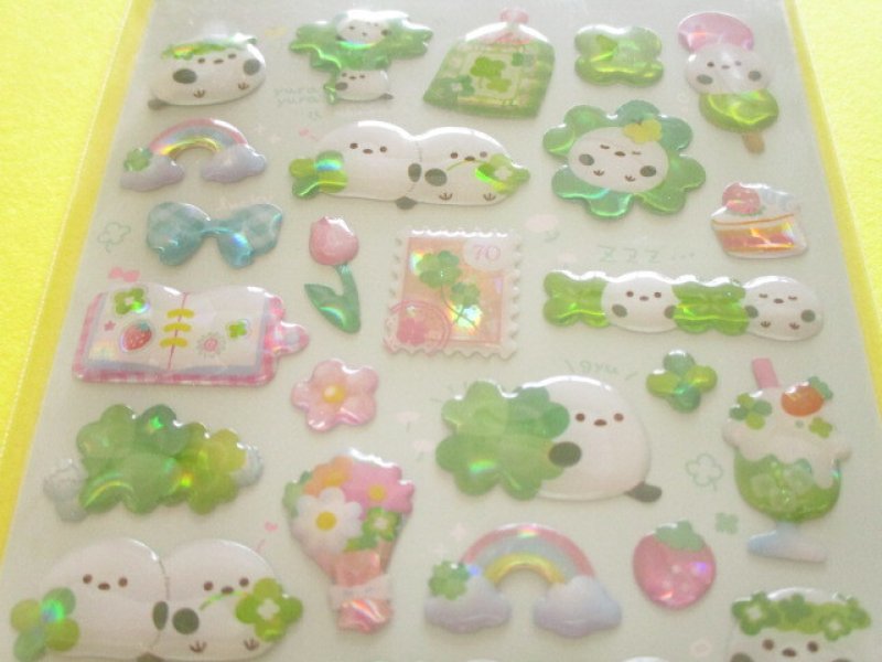 Photo1: Kawaii Cute Collectholic Stickers Sheet Q-LiA *Green (01165)