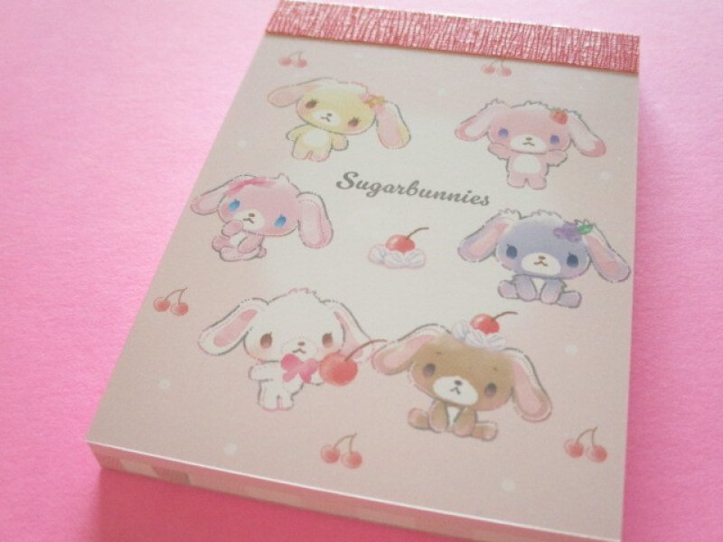 Photo1: Kawaii Cute Item Collection Mini Memo Pad Sugarbunnies Sanrio *Cherry Pink (139253) (1)