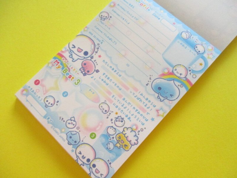 Photo1: Kawaii Cute Large Memo Pad Kamio Japan *あわわちゃん (232794)
