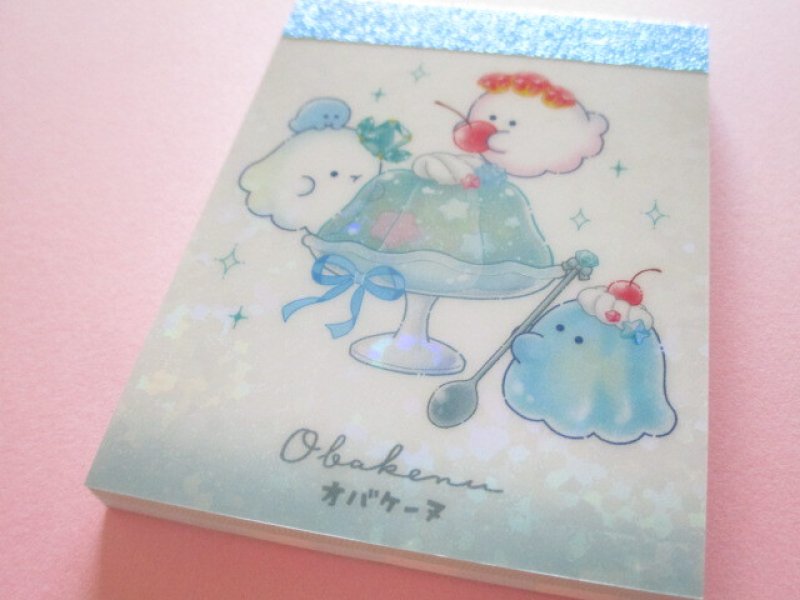 Photo1: Kawaii Cute Mini Memo Pad Obakenu Crux *Jelly (140837) (1)