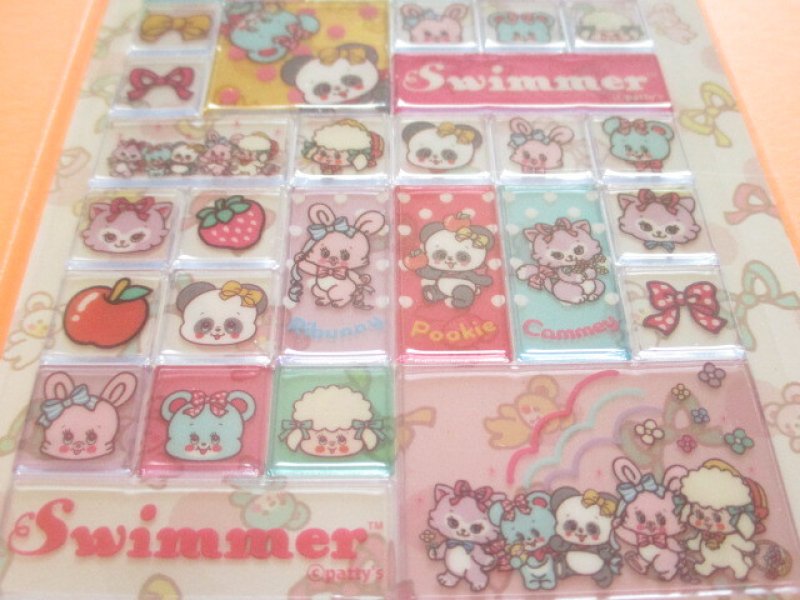 Photo2: Kawaii Cute Square Stickers Sheet *SWIMMER (SE-SW33158)