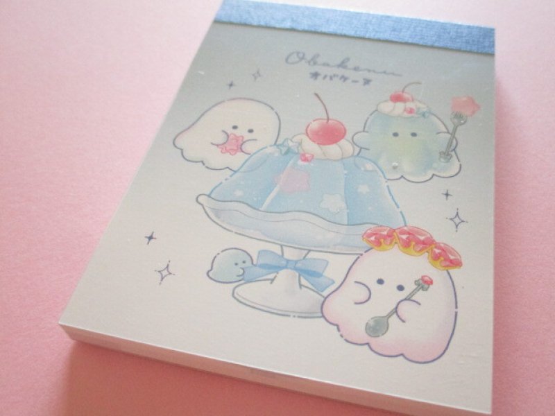 Photo1: Kawaii Cute Mini Memo Pad Obakenu Crux *Jelly (140835) (1)