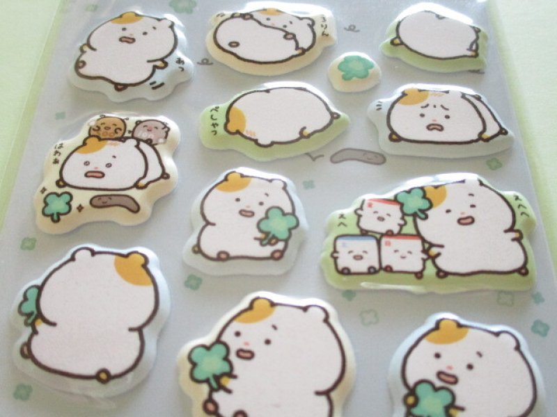 Photo1: Kawaii Cute Puffy Stickers Sheet Mainichihamuchima San-x *本当はずっとそばにいた。(SE73702)
