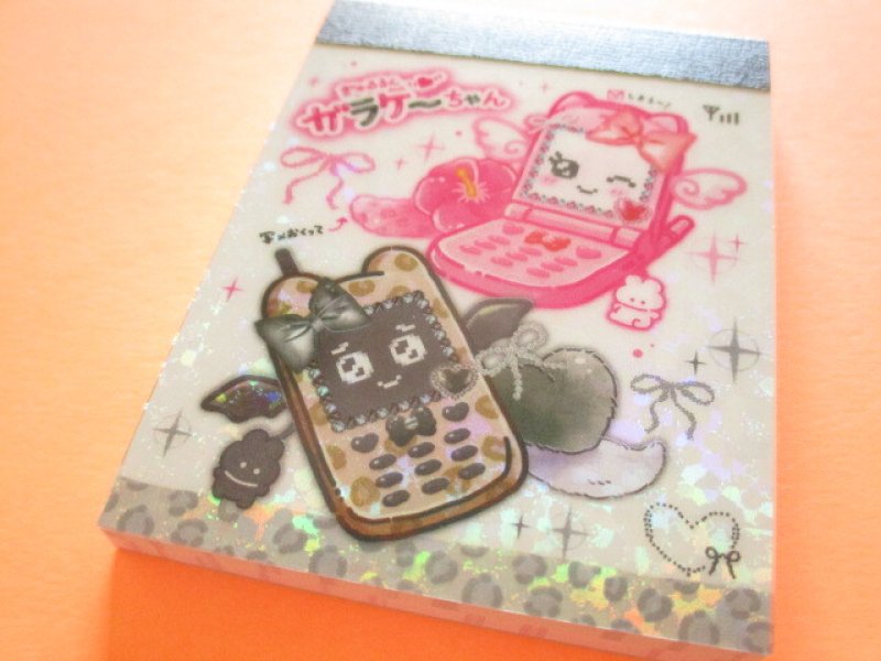 Photo1: Kawaii Cute Mini Memo Pad 平成メモリー Crux *ぎゃるるんガラケーちゃん (140520) (1)