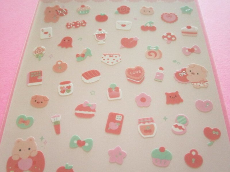 Photo1: Kawaii Cute ぷちころ Stickers Sheet Gaia *Red (468212)