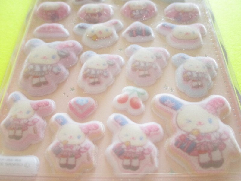 Photo2: Kawaii Cute Cotton Puffy Stickers Sheet Sanrio *U*SA*HA*NA/ コギャル (137821)