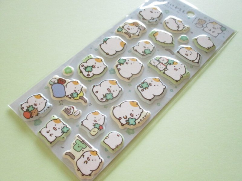 Photo1: Kawaii Cute Puffy Stickers Sheet Mainichihamuchima San-x *本当はずっとそばにいた。(SE73702) (1)