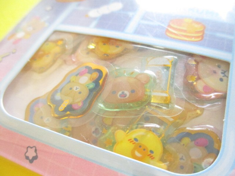 Photo1: Kawaii Cute Drop Seal Bits Sticker Flakes Sack San-x *Rilakkuma Lab (SE73502)
