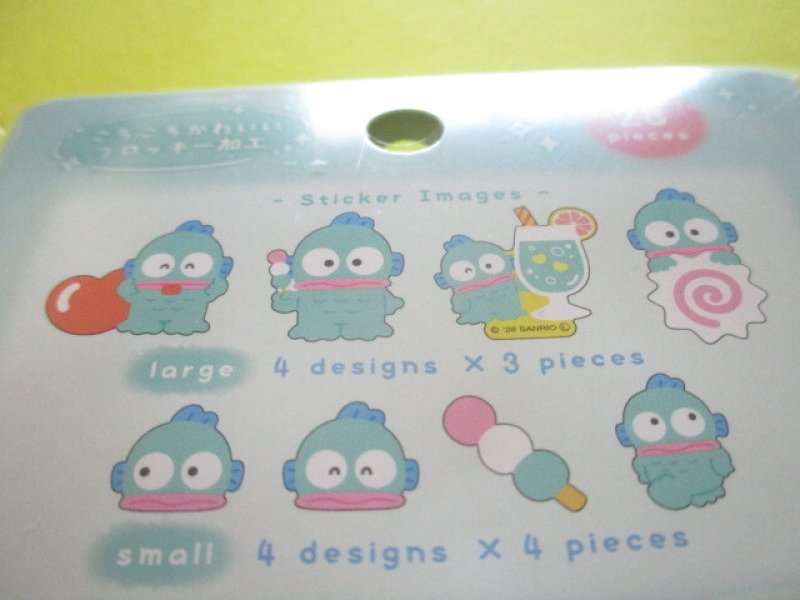 Photo2: Kawaii Cute Cotton Puffy Sticker Flakes Sack Sanrio *Hangyodon (139412)