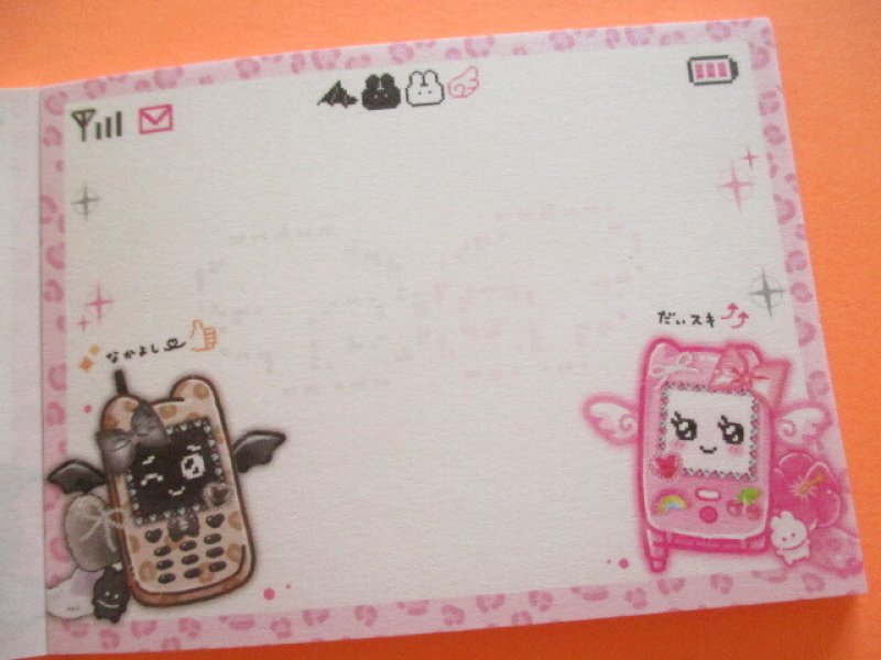 Photo2: Kawaii Cute Mini Memo Pad 平成メモリー Crux *ぎゃるるんガラケーちゃん (140520)