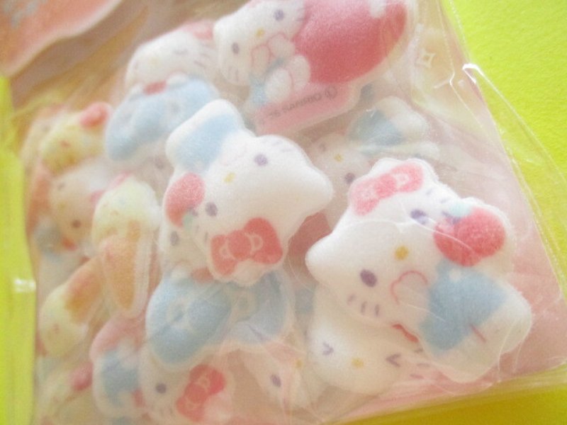 Photo1: Kawaii Cute Cotton Puffy Sticker Flakes Sack Sanrio *Hello Kitty (139408)