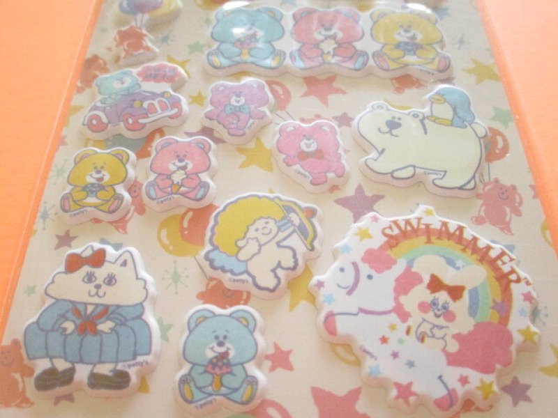Photo2: Kawaii Cute Puffy Stickers Sheet *SWIMMER (SE-SW11872)