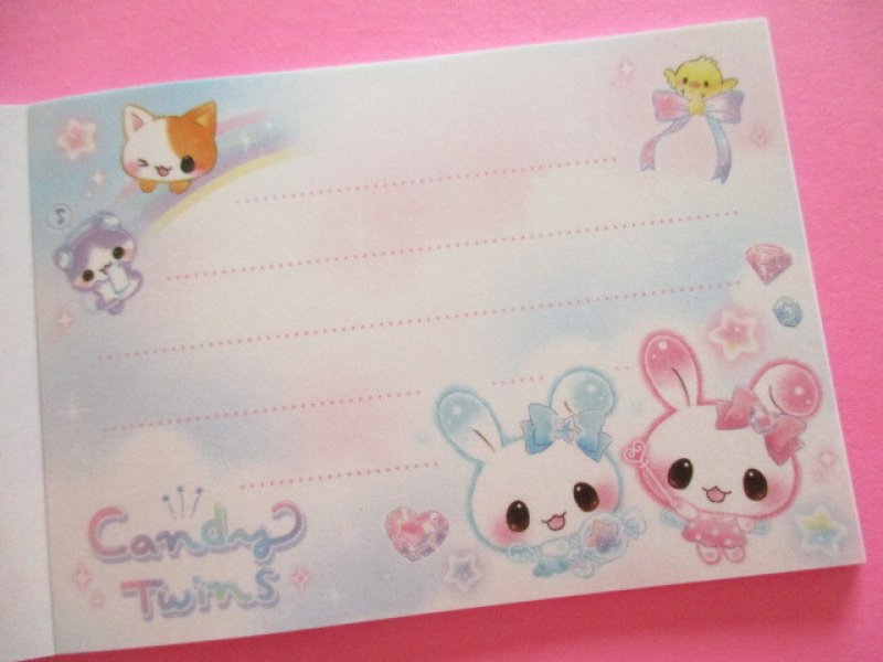 Photo2: Kawaii Cute Petit Memo Pad Q-LiA *Candy Twins/ Star (10012)