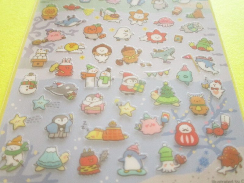 Photo2: Kawaii Cute Stickers Sheet Mind Wave *Season (82370)