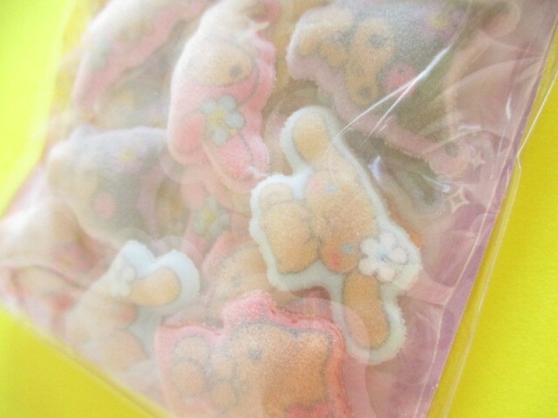 Photo1: Kawaii Cute Cotton Puffy Sticker Flakes Sack Sanrio *Sanrio Characters/ Leopard Gal (139406)