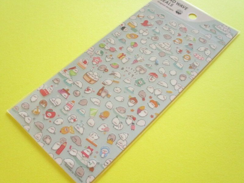 Photo1:  Kawaii Cute Stickers Sheet Mind Wave *ちまちま あざらちぃ (82512) (1)