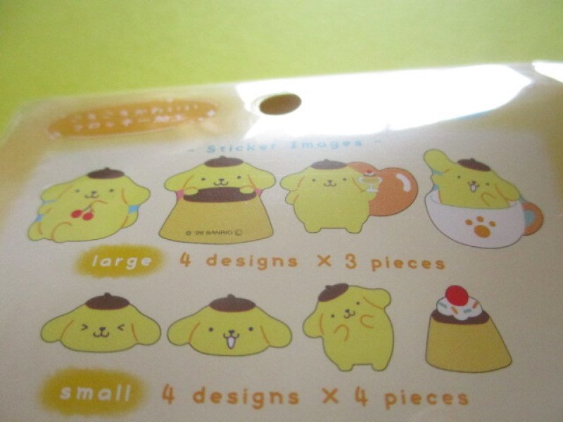 Photo2: Kawaii Cute Cotton Puffy Sticker Flakes Sack Sanrio *POMPOMPURIN (139414)
