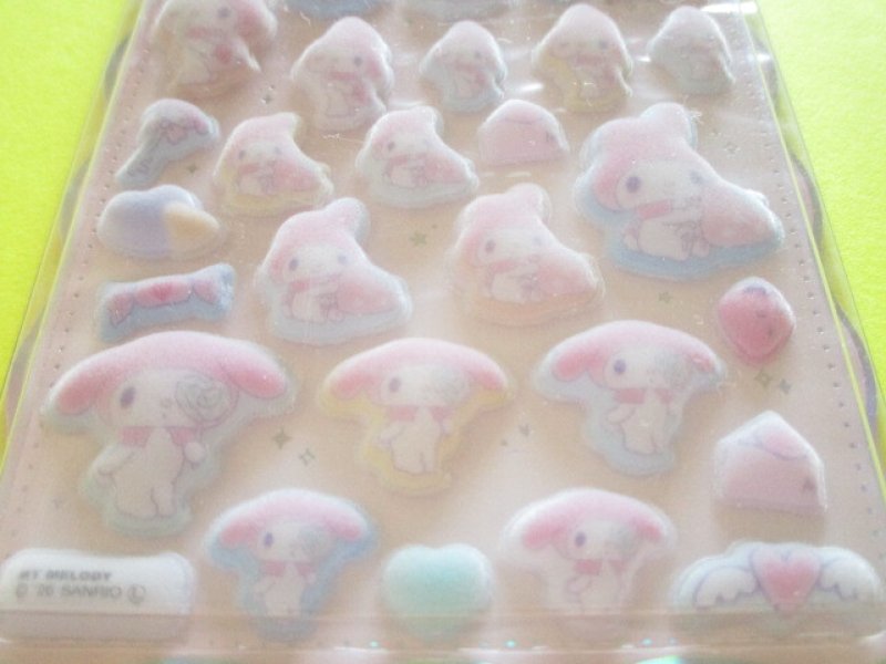 Photo2: Kawaii Cute Cotton Puffy Stickers Sheet Sanrio *My Melody (138683)