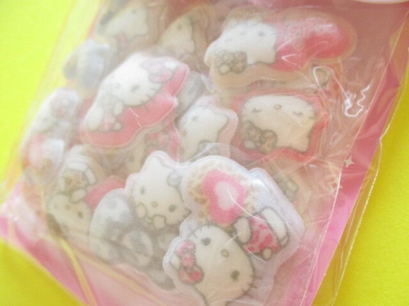 Photo1: Kawaii Cute Cotton Puffy Sticker Flakes Sack Sanrio *Hello Kitty / Leopard Gal (139407)