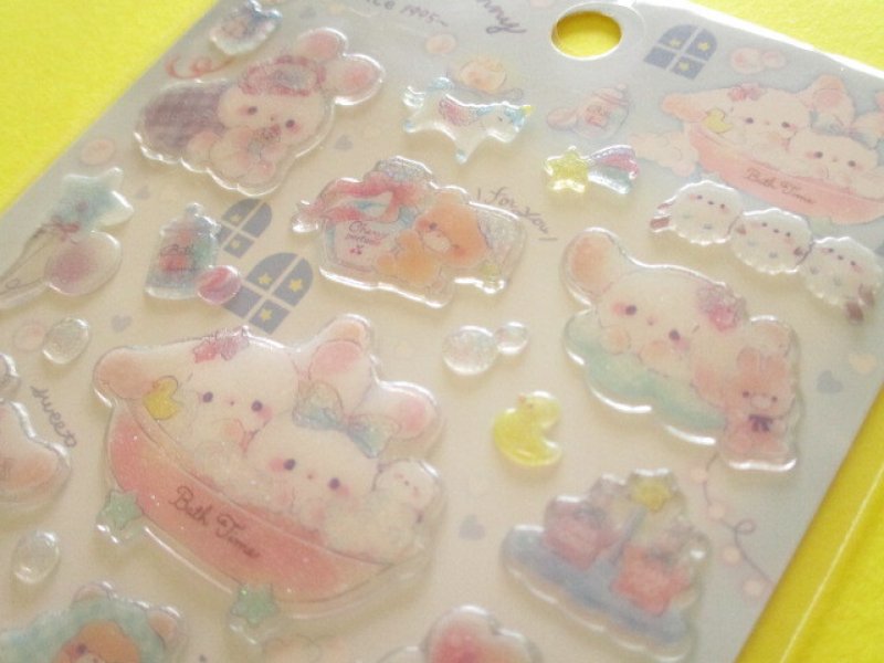 Photo3: Kawaii Cute Favorite Choose Candy Stickers Sheet Q-Lia *Oyasumi Bunny (91231)