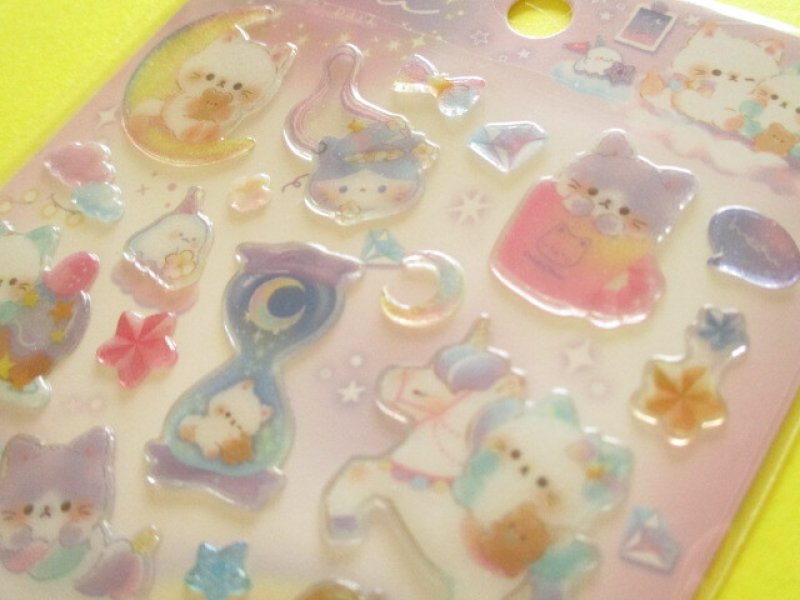 Photo3: Kawaii Cute Favorite Choose Candy Stickers Sheet Q-Lia *Night Meaw (91230)