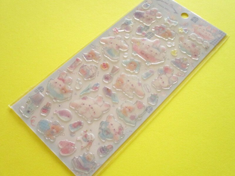 Photo1: Kawaii Cute Favorite Choose Candy Stickers Sheet Q-Lia *Oyasumi Bunny (91231) (1)