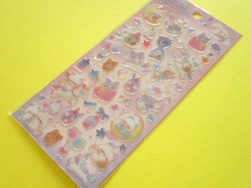 Photo1:  Kawaii Cute Favorite Choose Candy Stickers Sheet Q-Lia *Night Meaw (91230)  (1)
