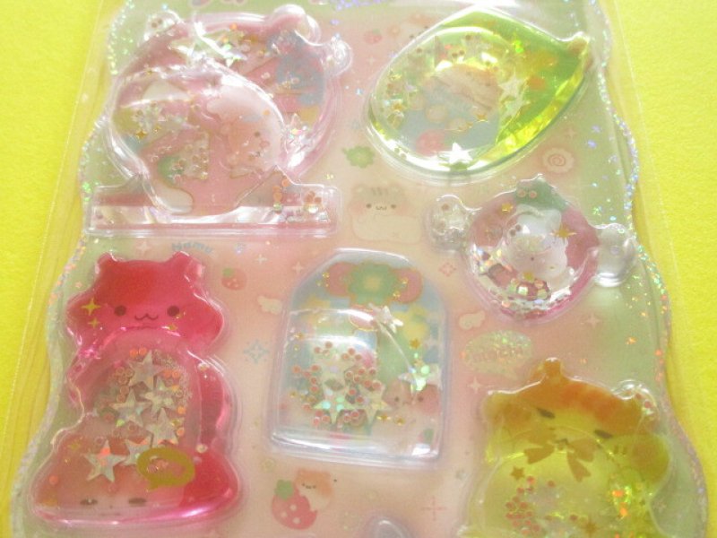 Photo1: Kawaii Cute Kirarin Water in Stickers Sheet Q-LiA *Ham Ham Angel (01307)