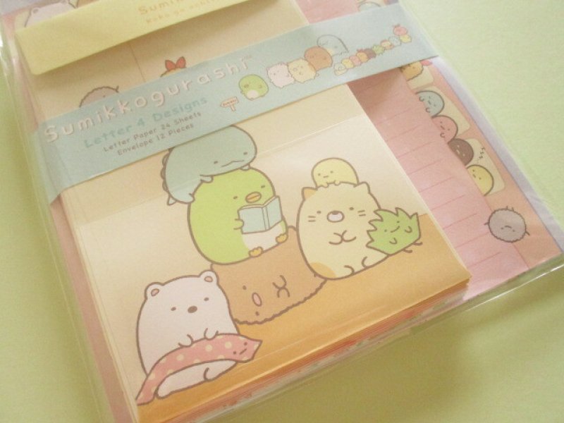 Photo2: Kawaii Cute Regular Letter Set Standard Sumikkogurashi San-x *Sumikkogurashi (LH86801)