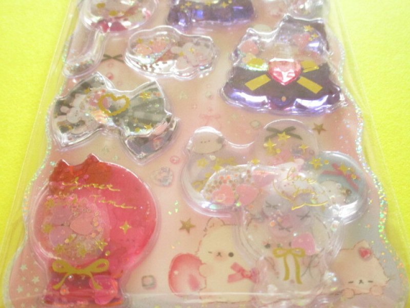 Photo2: Kawaii Cute Kirarin Water in Stickers Sheet Q-LiA *Sweet Pink Time (01306)