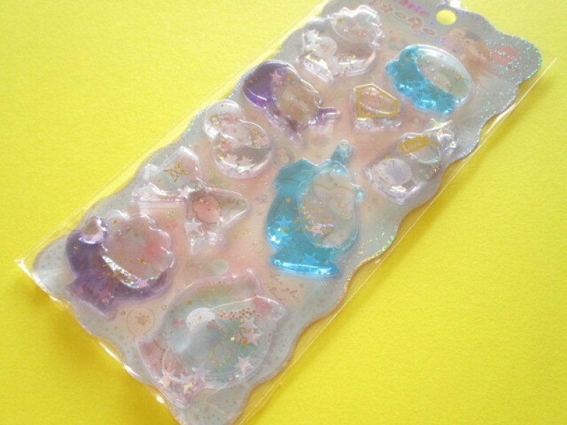 Photo1: Kawaii Cute Kirarin Water in Stickers Sheet Q-LiA *Seaglass Island (01309） (1)
