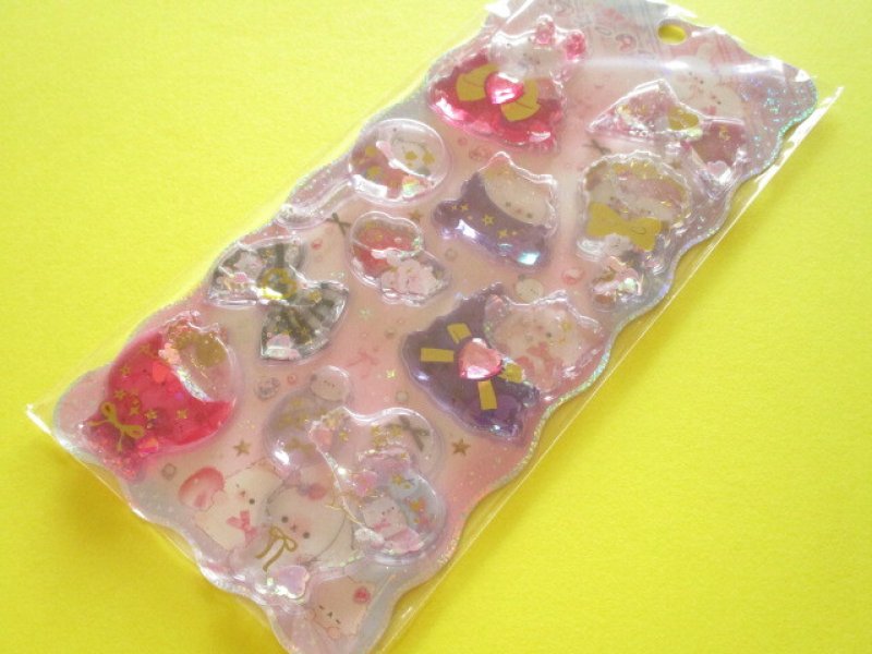 Photo1: Kawaii Cute Kirarin Water in Stickers Sheet Q-LiA *Sweet Pink Time (01306） (1)