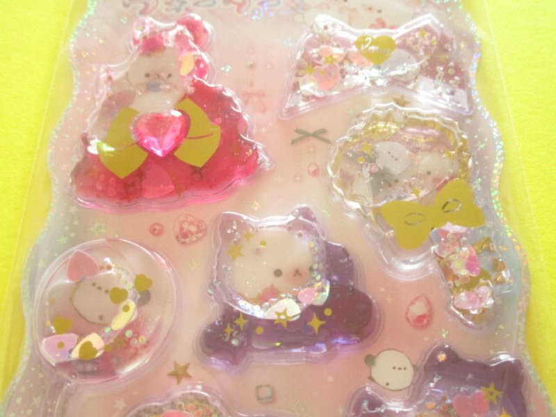 Photo1: Kawaii Cute Kirarin Water in Stickers Sheet Q-LiA *Sweet Pink Time (01306)