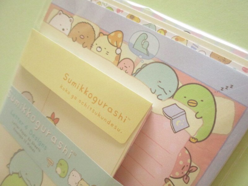 Photo1: Kawaii Cute Regular Letter Set Standard Sumikkogurashi San-x *Sumikkogurashi (LH86801)