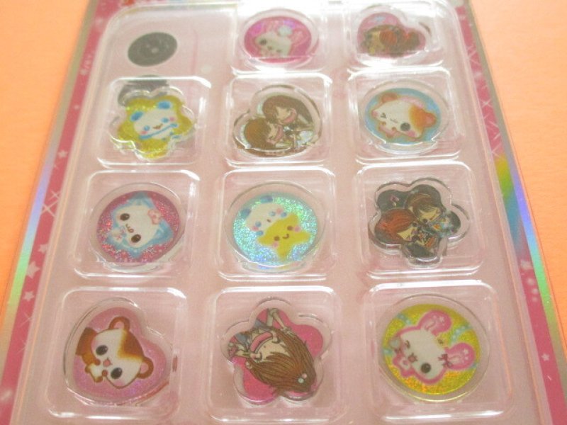 Photo1: Kawaii Cute Kira☆Koro Stickers Sheet KAMIO JAPAN *平成ファンシー MIX (231497)