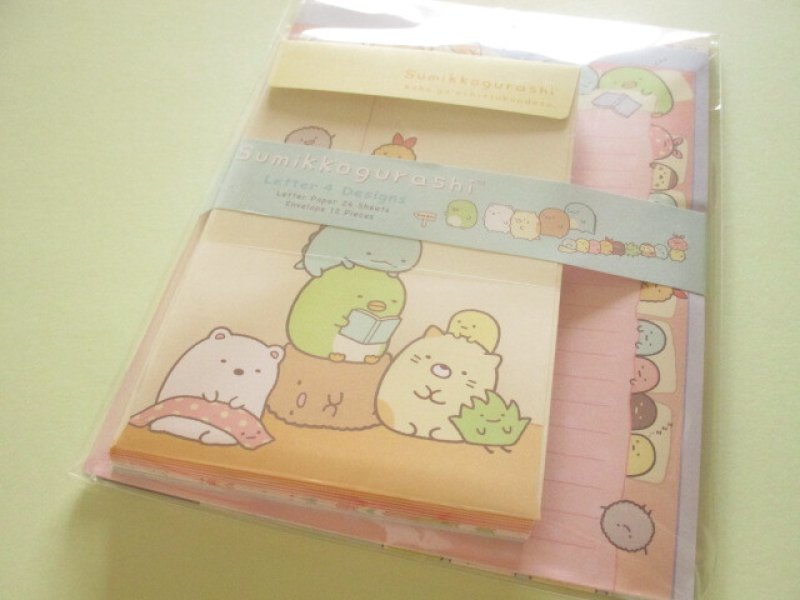 Photo1: Kawaii Cute Regular Letter Set Standard Sumikkogurashi San-x *Sumikkogurashi (LH86801) (1)