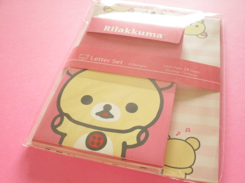 Photo1: Kawaii Cute Regular Letter Set Standard Rilakkuma San-x *Korilakkuma (LH86701) (1)