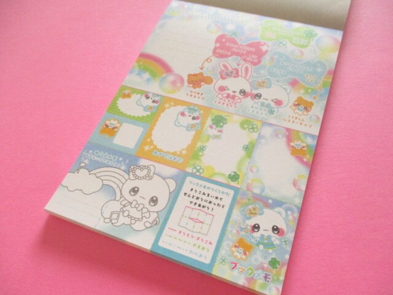 Photo3: Kawaii Cute Large Memo Pad Kyowa *キラキャワアニマル (34-270 blue)
