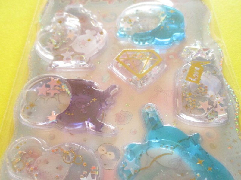 Photo1: Kawaii Cute Kirarin Water in Stickers Sheet Q-LiA *Seaglass Island (01309)