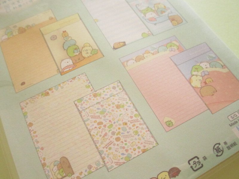 Photo3: Kawaii Cute Regular Letter Set Standard Sumikkogurashi San-x *Sumikkogurashi (LH86801)