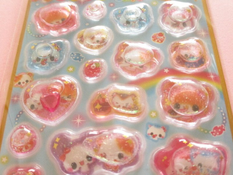 Photo1: Kawaii Cute Mellow Aquarium Water in Stickers Sheet KAMIO JAPAN *Ham Ham Café (231953)